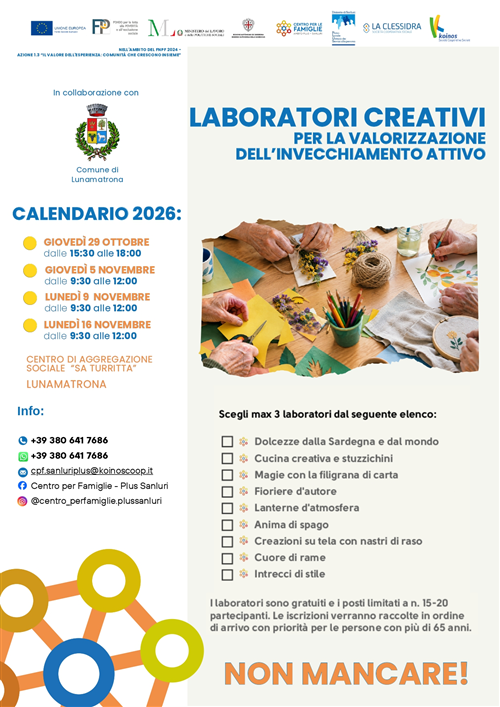 Tavoli di coprogettazione del PLUS